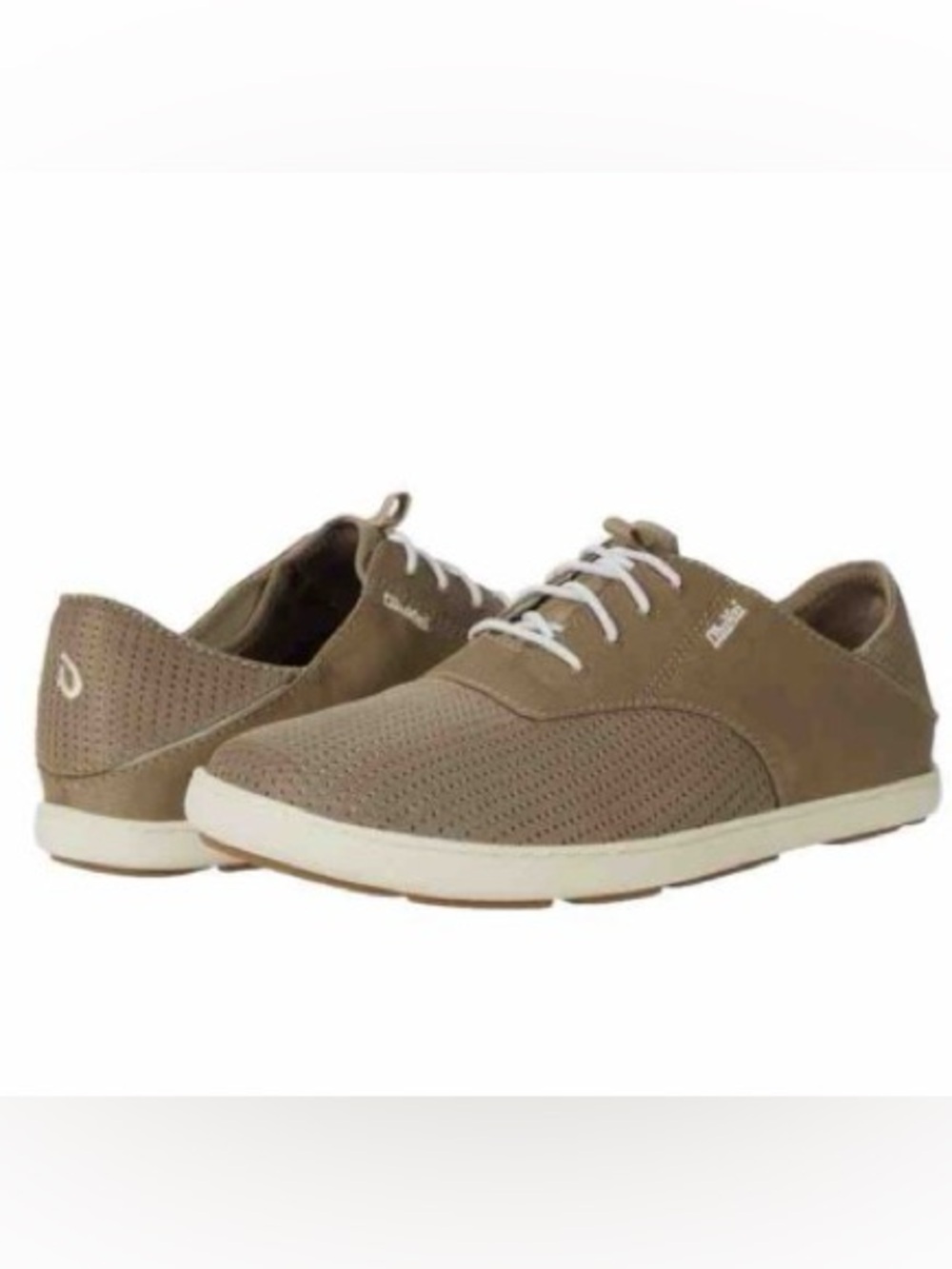 Olukai Nohea Moku Men Size 8.5 Slip On Slide Shoes Clay/Tapa